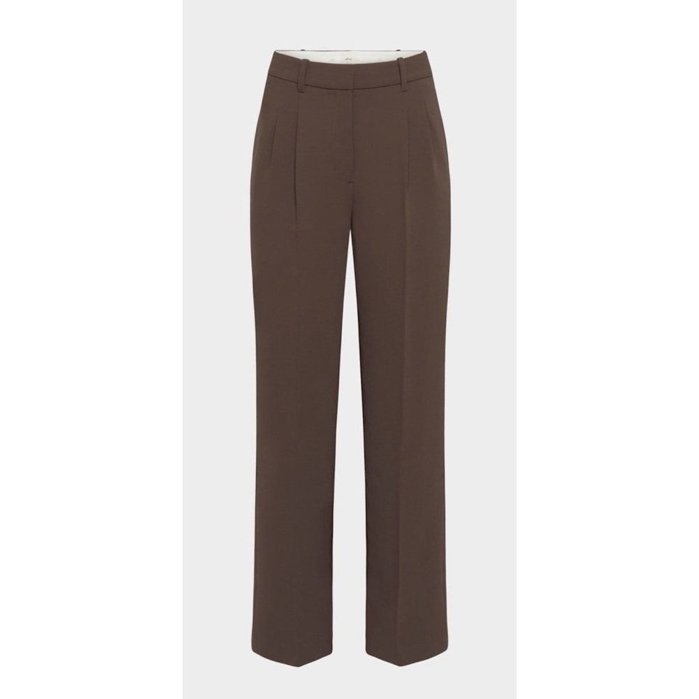 Wilfred The Effortless Pant Crepette in Rich Mocha Brown